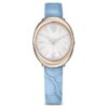 Imber Oval Watch Swiss Made, Leather Strap, Blue, Champagne Gold-Tone Finish Imber Oval Watch Swiss Made, Leather Strap, Blue, Champagne Gold-Tone Finish