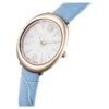 Imber Oval Watch Swiss Made, Leather Strap, Blue, Champagne Gold-Tone Finish Imber Oval Watch Swiss Made, Leather Strap, Blue, Champagne Gold-Tone Finish