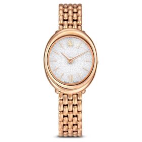 Imber Oval Watch Swiss Made, Metal Bracelet, Gold Tone, Rose Gold-Tone Finish