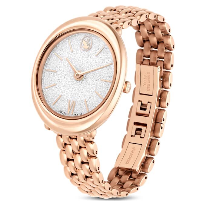 Imber Oval Watch Swiss Made, Metal Bracelet, Gold Tone, Rose Gold-Tone Finish Imber Oval Watch Swiss Made, Metal Bracelet, Gold Tone, Rose Gold-Tone Finish