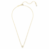 Imber Pendant Round Cut, White, Gold-Tone Plated Imber Pendant Round Cut, White, Gold-Tone Plated