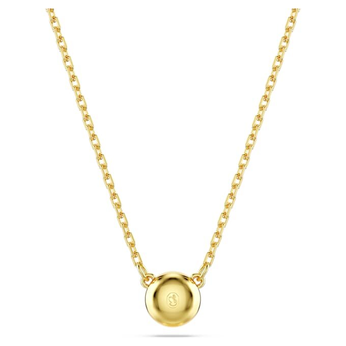 Imber Pendant Round Cut, White, Gold-Tone Plated Imber Pendant Round Cut, White, Gold-Tone Plated