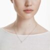 Imber Pendant Round Cut, White, Rhodium Plated Imber Pendant Round Cut, White, Rhodium Plated