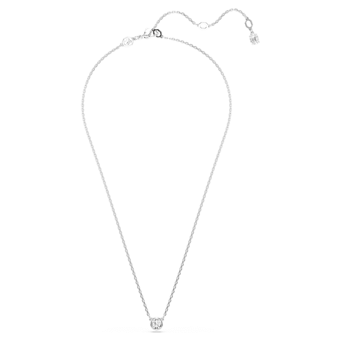 Imber Pendant Round Cut, White, Rhodium Plated Imber Pendant Round Cut, White, Rhodium Plated