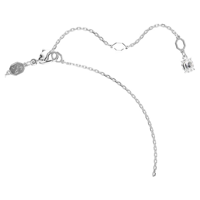 Imber Pendant Round Cut, White, Rhodium Plated Imber Pendant Round Cut, White, Rhodium Plated