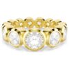 Imber Ring Mixed Round Cuts, White, Gold-Tone Plated Imber Ring Mixed Round Cuts, White, Gold-Tone Plated