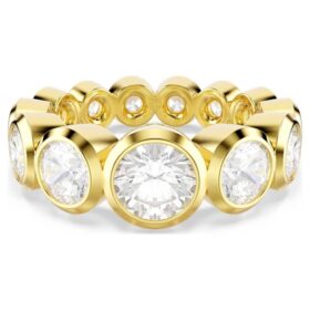 Imber Ring Mixed Round Cuts, White, Gold-Tone Plated