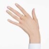 Imber Ring Round Cut, White, Gold-Tone Plated Imber Ring Round Cut, White, Gold-Tone Plated