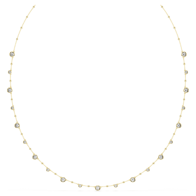 Imber Strandage Round Cut, White, Gold-Tone Plated Imber Strandage Round Cut, White, Gold-Tone Plated