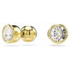 Imber Stud Earrings Round Cut, White, Gold-Tone Plated Imber Stud Earrings Round Cut, White, Gold-Tone Plated