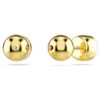 Imber Stud Earrings Round Cut, White, Gold-Tone Plated Imber Stud Earrings Round Cut, White, Gold-Tone Plated