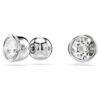 Imber Stud Earrings Round Cut, White, Rhodium Plated Imber Stud Earrings Round Cut, White, Rhodium Plated