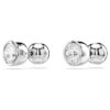 Imber Stud Earrings Round Cut, White, Rhodium Plated Imber Stud Earrings Round Cut, White, Rhodium Plated