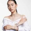 Imber Tennis Bracelet Round Cut, White, Rhodium Plated Imber Tennis Bracelet Round Cut, White, Rhodium Plated