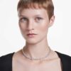 Imber Tennis Necklace Round Cut, White, Rhodium Plated Imber Tennis Necklace Round Cut, White, Rhodium Plated