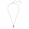 Insigne Pendant Cross, Gray, Ruthenium Plated Insigne Pendant Cross, Gray, Ruthenium Plated