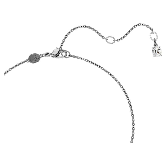 Insigne Pendant Cross, Gray, Ruthenium Plated Insigne Pendant Cross, Gray, Ruthenium Plated