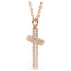Insigne Pendant Cross, White, Rose Gold-Tone Plated Insigne Pendant Cross, White, Rose Gold-Tone Plated