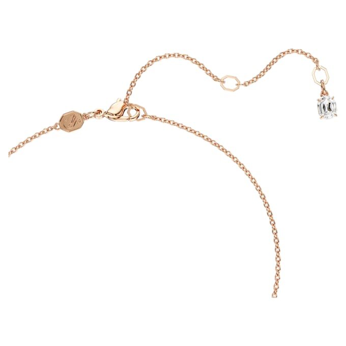 Insigne Pendant Cross, White, Rose Gold-Tone Plated Insigne Pendant Cross, White, Rose Gold-Tone Plated