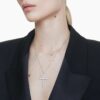 Insigne Pendant Mixed Cuts, Cross, White, Rhodium Plated Insigne Pendant Mixed Cuts, Cross, White, Rhodium Plated