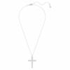 Insigne Pendant Mixed Cuts, Cross, White, Rhodium Plated Insigne Pendant Mixed Cuts, Cross, White, Rhodium Plated