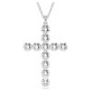 Insigne Pendant Mixed Cuts, Cross, White, Rhodium Plated Insigne Pendant Mixed Cuts, Cross, White, Rhodium Plated