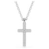 Insigne Pendant Pavé, Cross, White, Rhodium Plated Insigne Pendant Pavé, Cross, White, Rhodium Plated