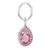 Key Ring Pear Cut, Pink Key Ring Pear Cut, Pink