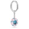 Key Ring Round Cut, Multicolored, Rhodium Plated