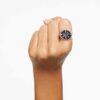 Lucent Cocktail Ring Gray, Rhodium Plated Lucent Cocktail Ring Gray, Rhodium Plated