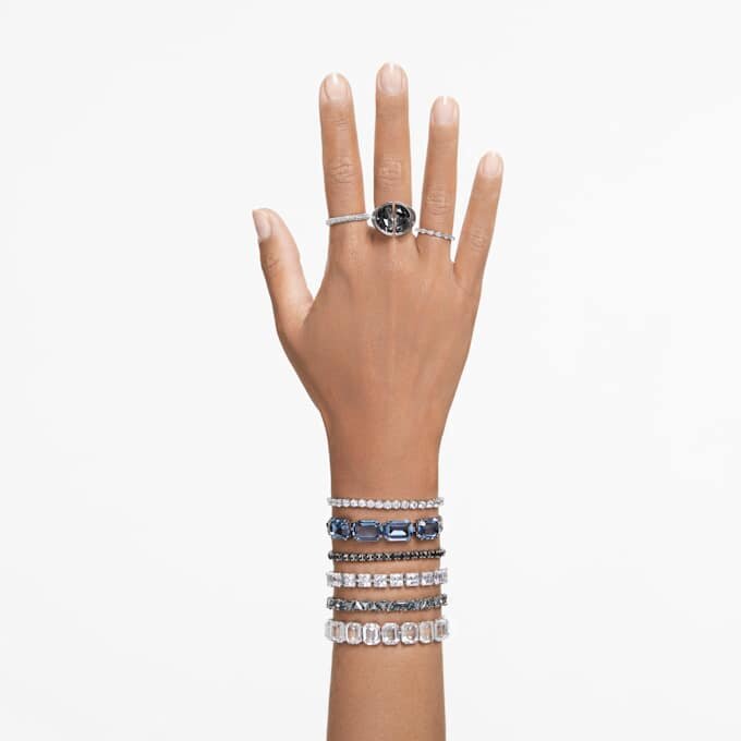 Lucent Cocktail Ring Gray, Rhodium Plated Lucent Cocktail Ring Gray, Rhodium Plated