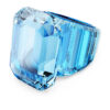 Lucent Cocktail Ring Octagon Cut, Blue Lucent Cocktail Ring Octagon Cut, Blue