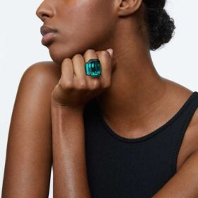 Lucent Cocktail Ring Octagon Cut, Green