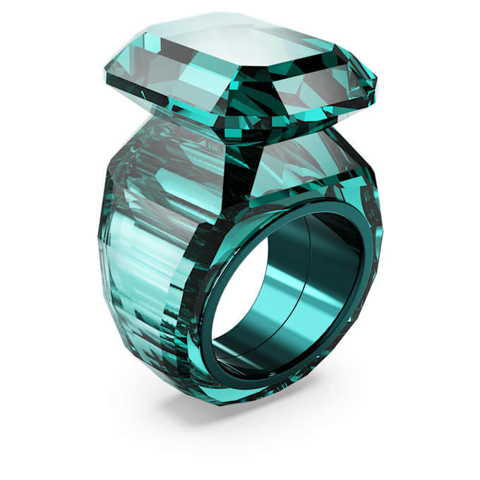 Lucent Cocktail Ring Octagon Cut, Green Lucent Cocktail Ring Octagon Cut, Green