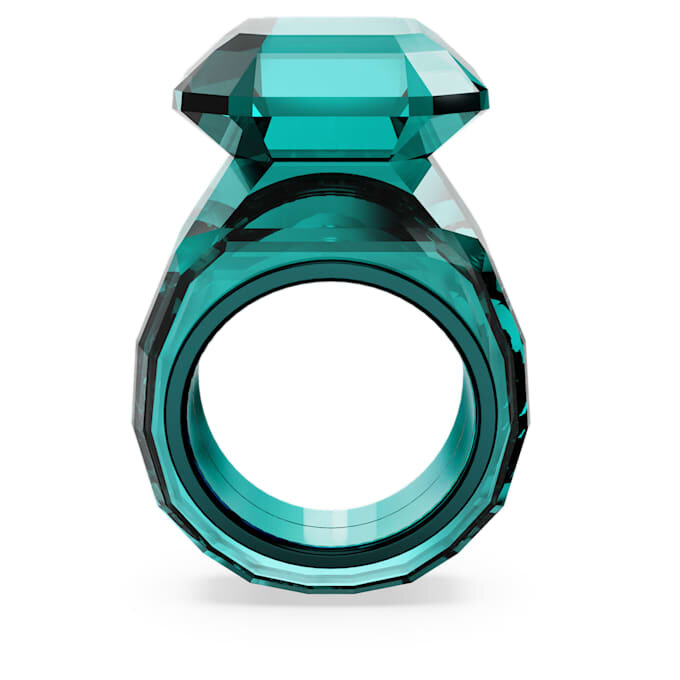 Lucent Cocktail Ring Octagon Cut, Green Lucent Cocktail Ring Octagon Cut, Green