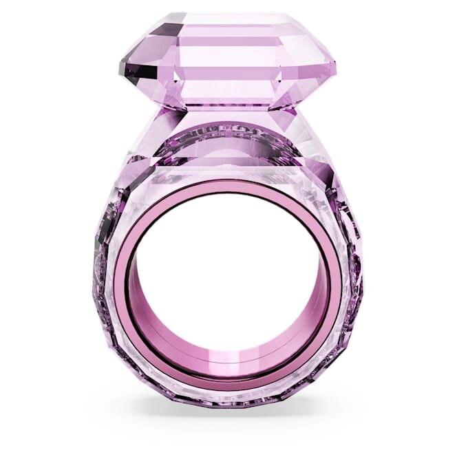 Lucent Cocktail Ring Octagon Cut, Pink Lucent Cocktail Ring Octagon Cut, Pink