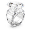 Lucent Cocktail Ring Octagon Cut, White Lucent Cocktail Ring Octagon Cut, White