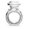 Lucent Cocktail Ring Octagon Cut, White Lucent Cocktail Ring Octagon Cut, White