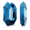 Lucent Hoop Earrings Octagon Shape, Small, Blue Lucent Hoop Earrings Octagon Shape, Small, Blue