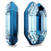 Lucent Hoop Earrings Octagon Shape, Small, Blue Lucent Hoop Earrings Octagon Shape, Small, Blue