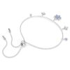 Magic Bracelet Snowflake, Blue, Rhodium Plated Magic Bracelet Snowflake, Blue, Rhodium Plated