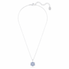 Magic Pendant Snowflake, Blue, Rhodium Plated Magic Pendant Snowflake, Blue, Rhodium Plated