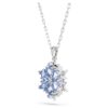 Magic Pendant Snowflake, Blue, Rhodium Plated Magic Pendant Snowflake, Blue, Rhodium Plated