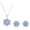 Magic Set Snowflake, Blue, Rhodium Plated Magic Set Snowflake, Blue, Rhodium Plated