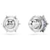 Magic Stud Earrings Snowflake, Blue, Rhodium Plated Magic Stud Earrings Snowflake, Blue, Rhodium Plated