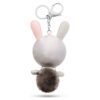 Mathilde Bag Charm Rabbit, Gray, Stainless Steel