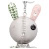 Mathilde Bag Charm Rabbit, Gray, Stainless Steel