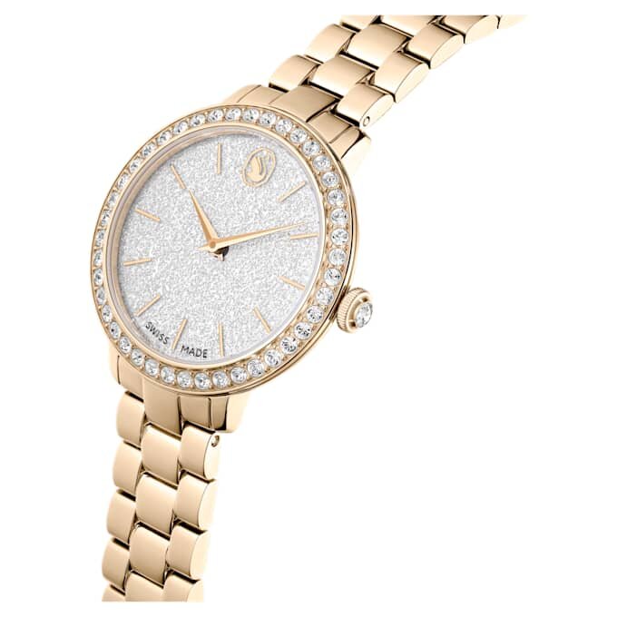 Matrix 3-Link Watch Swiss Made, Metal Bracelet, Gold Tone, Champagne Gold-Tone Finish Matrix 3-Link Watch Swiss Made, Metal Bracelet, Gold Tone, Champagne Gold-Tone Finish