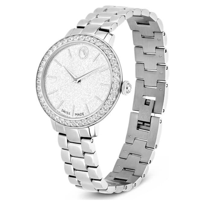 Matrix 3-Link Watch Swiss Made, Metal Bracelet, Silver Tone, Stainless Steel Matrix 3-Link Watch Swiss Made, Metal Bracelet, Silver Tone, Stainless Steel