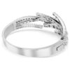 Matrix Bangle Mixed Cuts, White, Rhodium Plated Matrix Bangle Mixed Cuts, White, Rhodium Plated